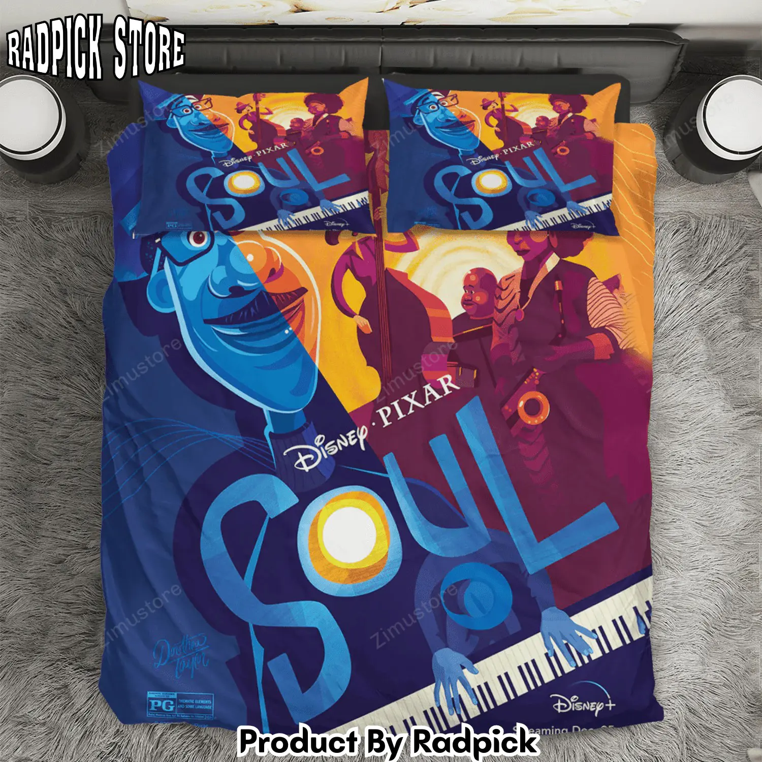 Radpick soul poster 5 3pcs 3pcs bedding set duvet cover and pillow cases gift for fan rp3272146